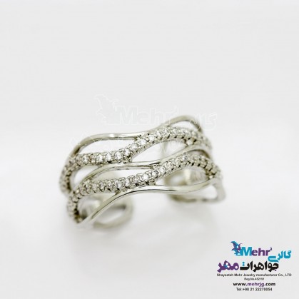 Gold ring - wave design-SR0277